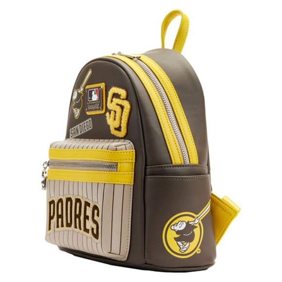 Original MLB San Diego Padres Patches Mini Backpack - Brown -